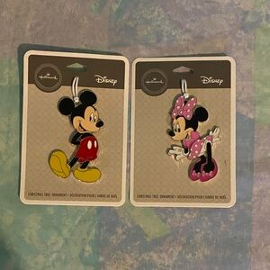 Disney Mickey and Minnie Hallmark Ornament no year